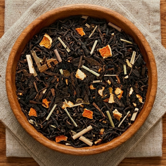Té rojo Pu-erh naranja limón