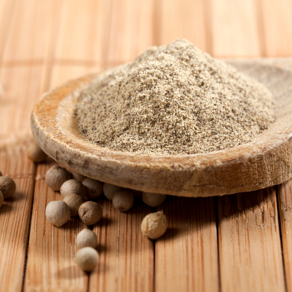 Pimienta blanca polvo